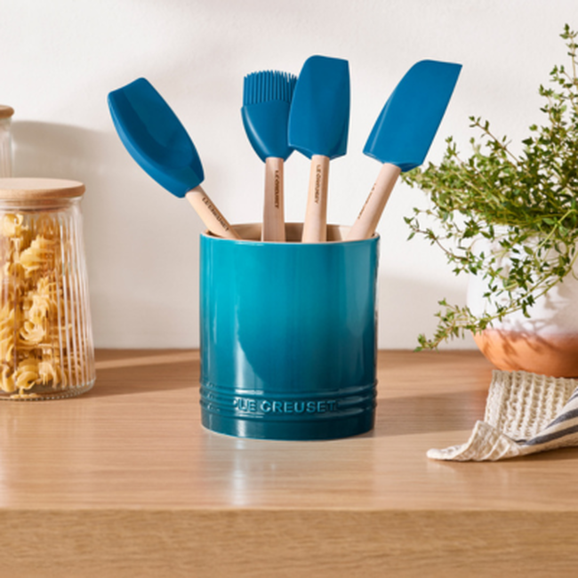 Signature 1.1L Straight Utensil CrockDeep Teal image number 5